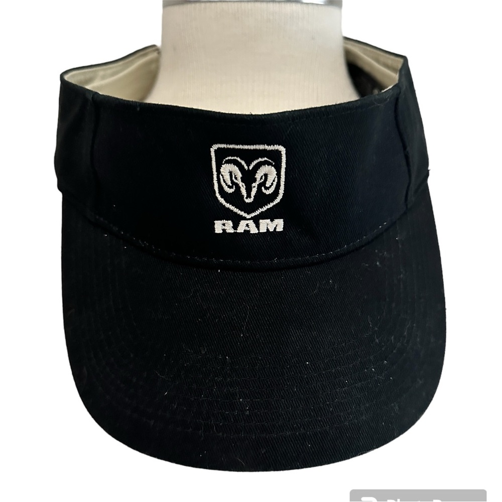 RAM truck black visor with white RAM logo on front.  One size fits most.  NWOT